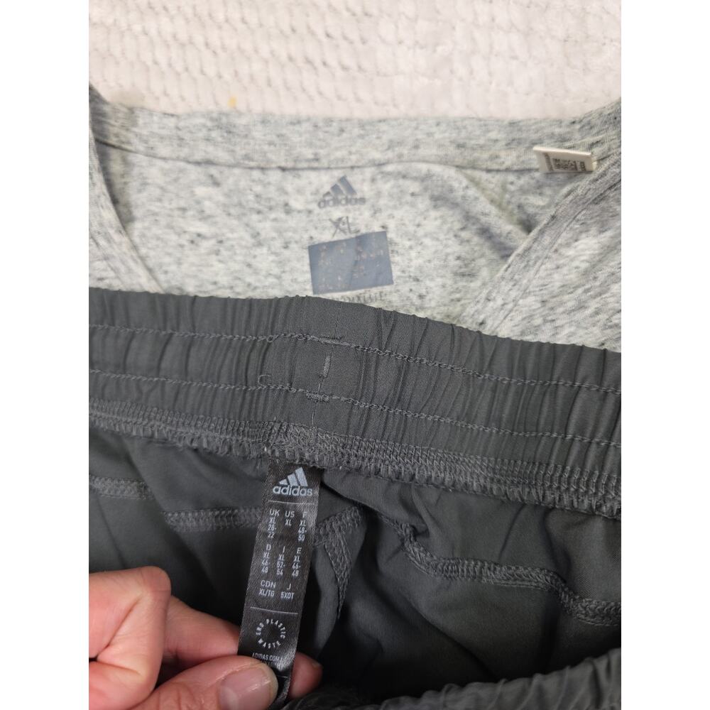 Adidas Shorts & Shirt Womens XL Gray Short Sleeve Climalite - Picture 6 of 8